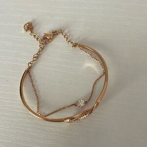 swarovski rose gold bracelet